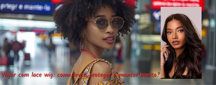 Viajar com lace wig: como levar, proteger e manter bonita