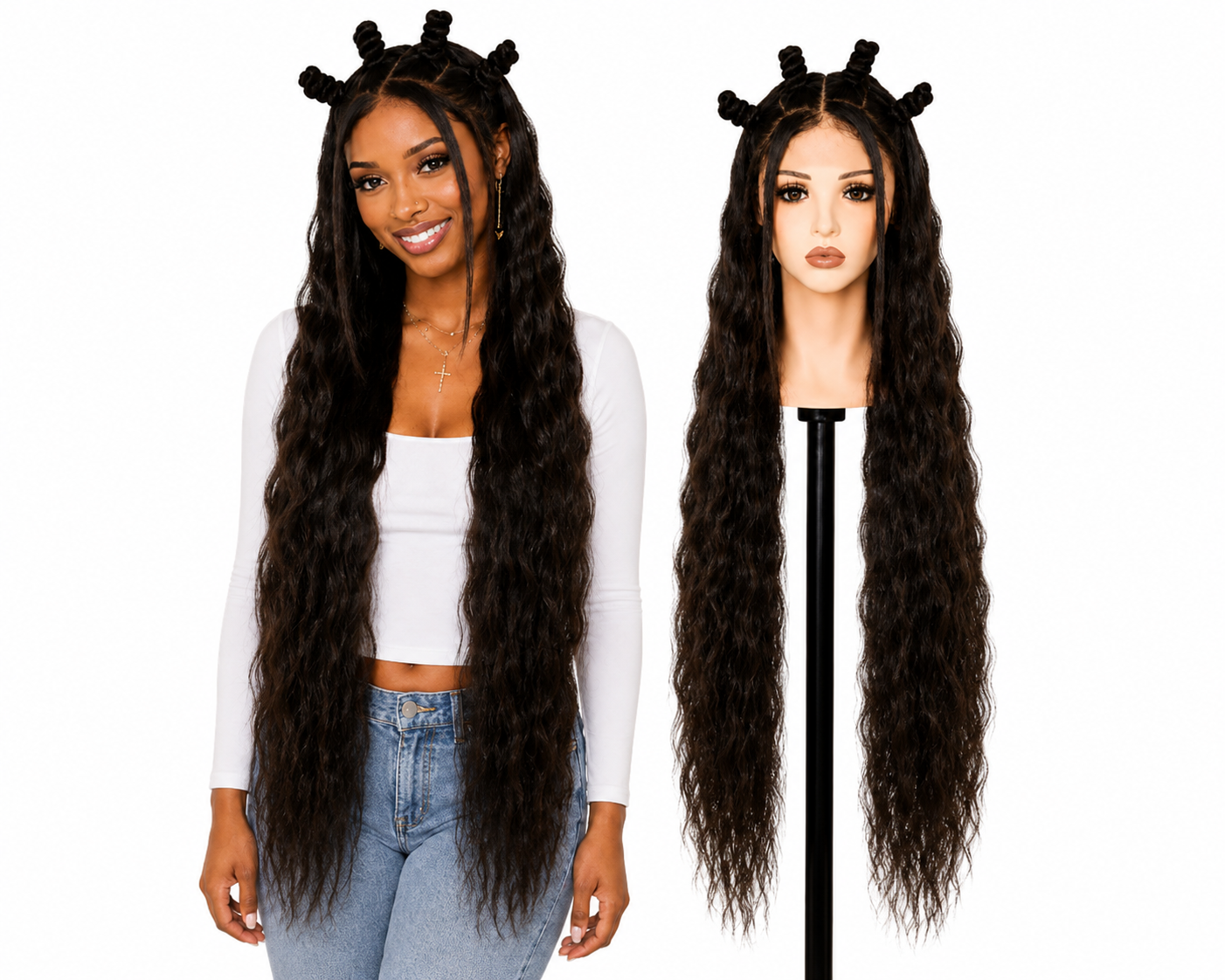 Full lace wig  -  Peruca de cabelo Humano toda em tela fio a fio.