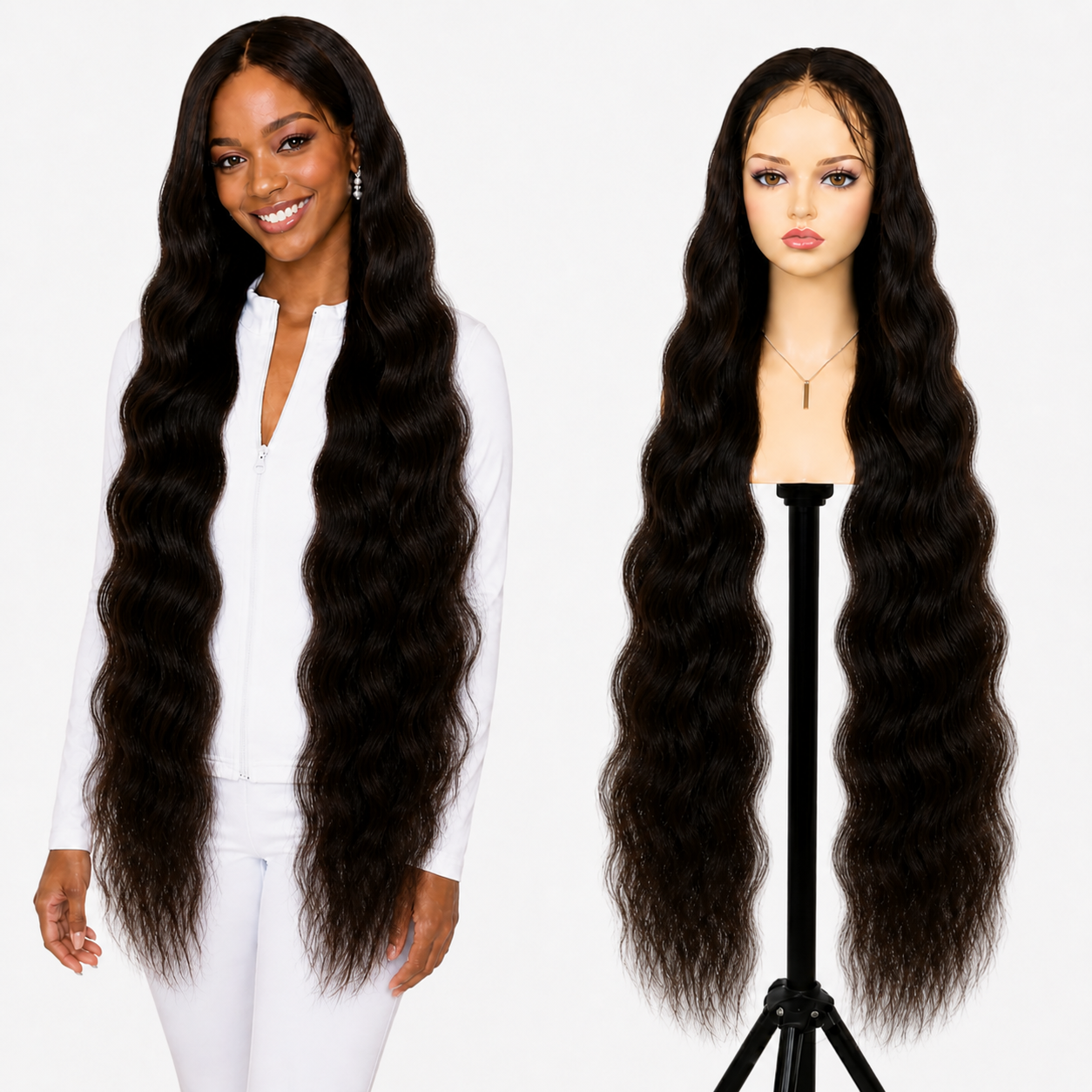 Lace wig HD -  Peruca de cabelo Humano com acabamento de alta definição