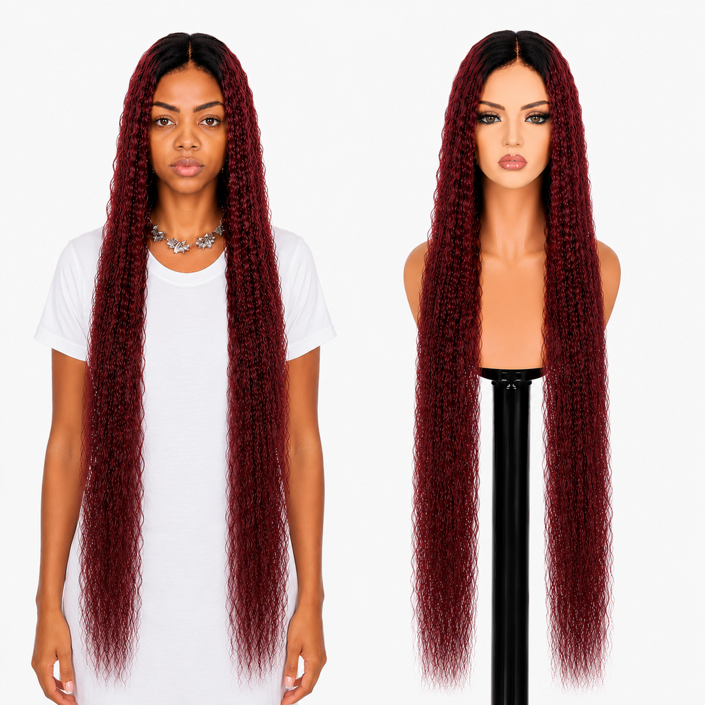Lace Front -  Peruca com tela frontal de cabelo Humano