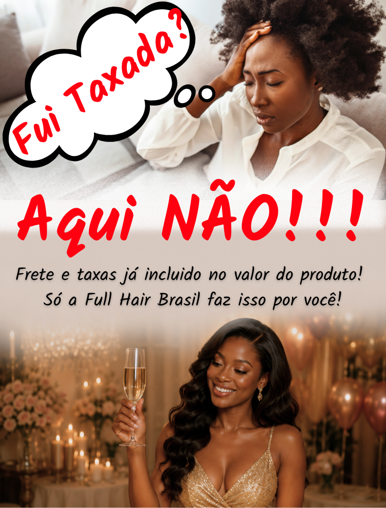 Full lace wig  -  Peruca de cabelo Humano toda em tela fio a fio.