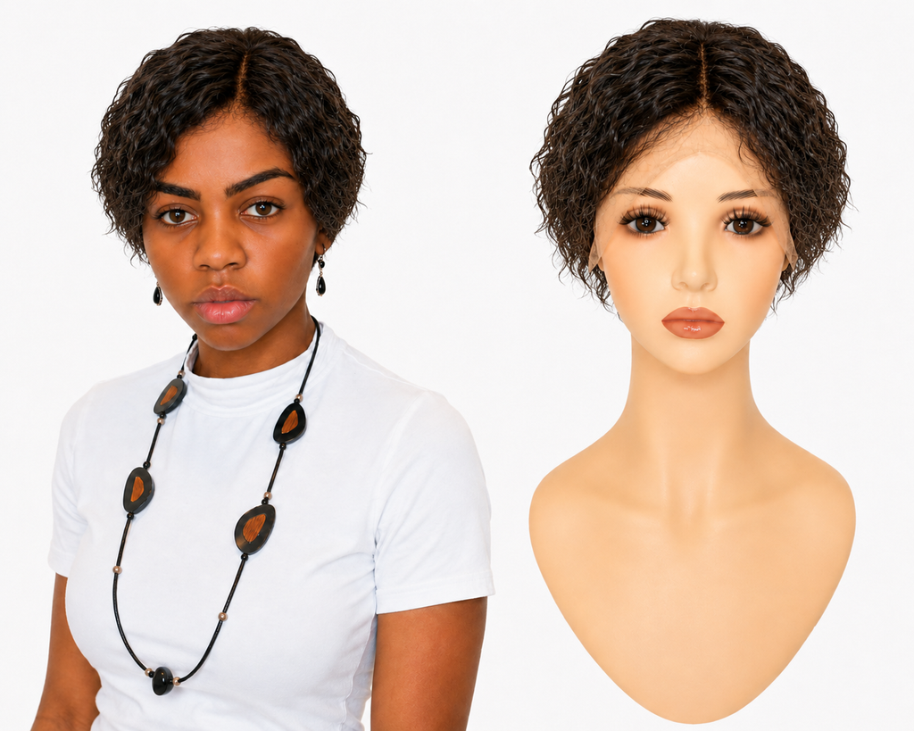 Full lace wig  -  Peruca de cabelo Humano toda em tela fio a fio.