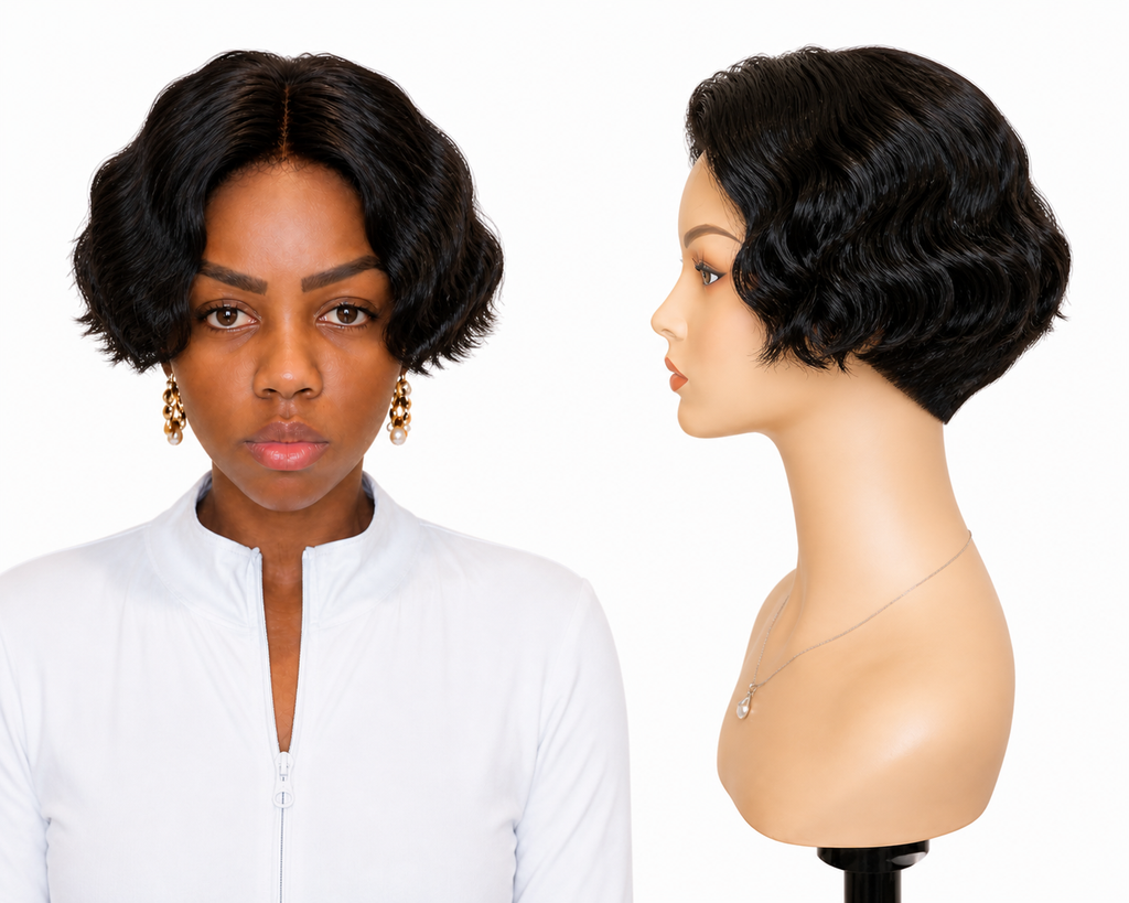 Lace wig HD -  Peruca de cabelo Humano com acabamento de alta definição