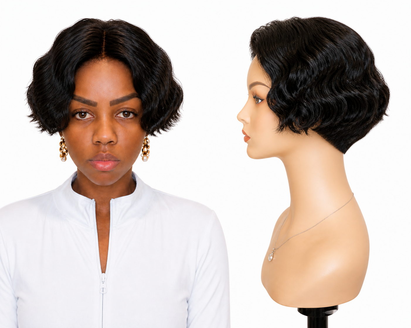 Lace wig HD -  Peruca de cabelo Humano com acabamento de alta definição