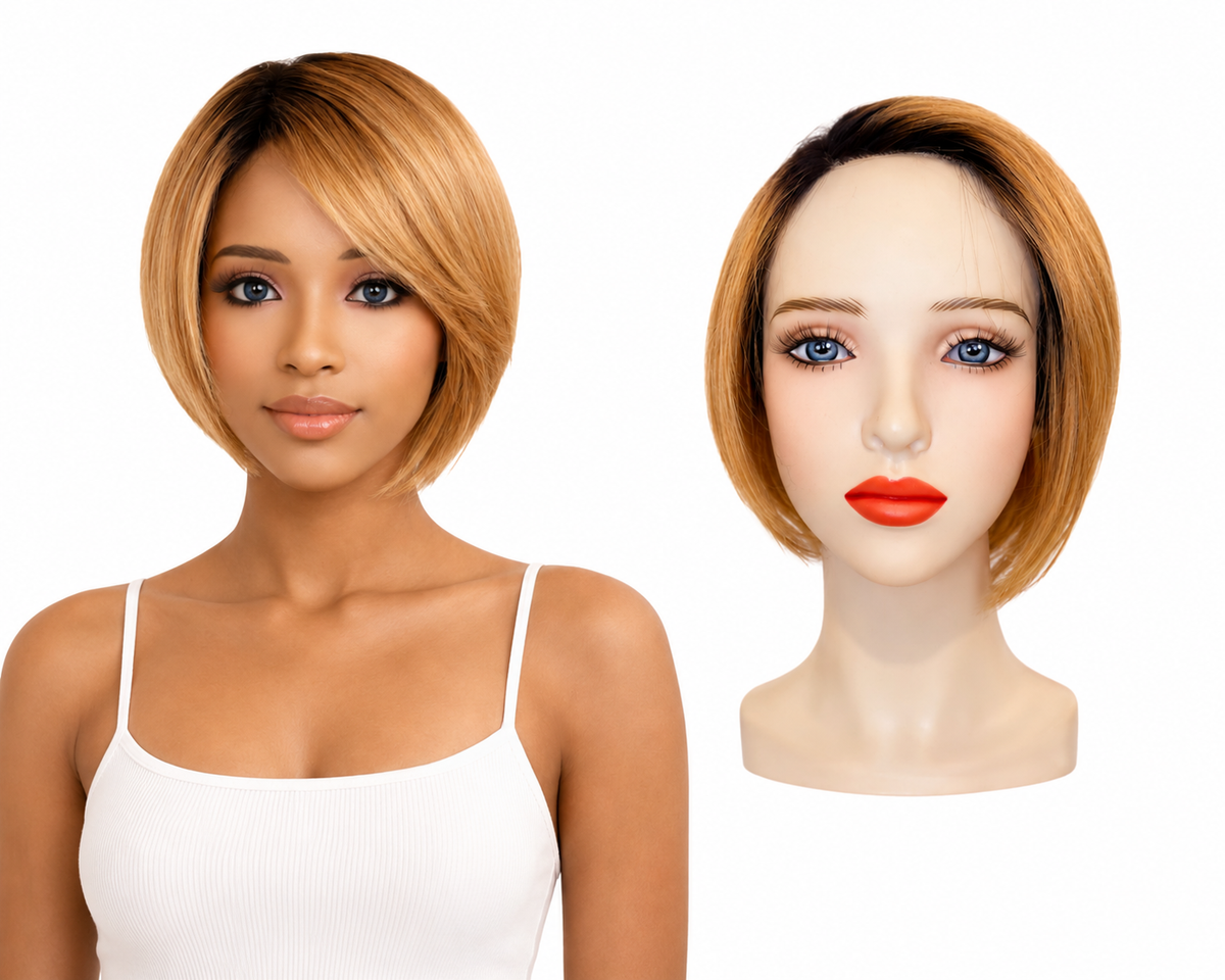 Lace Front -  Peruca com tela frontal de cabelo Humano