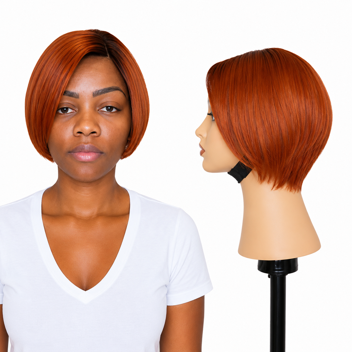 Lace Front -  Peruca com tela frontal de cabelo Humano