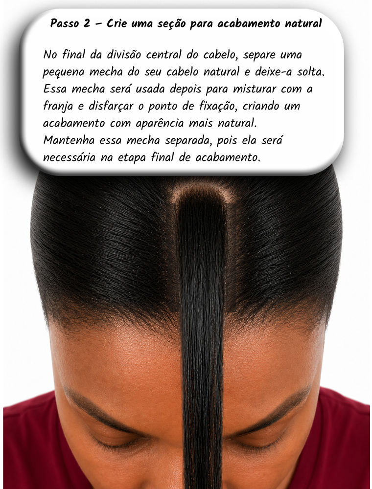 Franja Tic-Tac em Cabelo Humano com Cutículas Alinhadas | Removível, Natural, Francesa, Clip-In, Diversas Cores