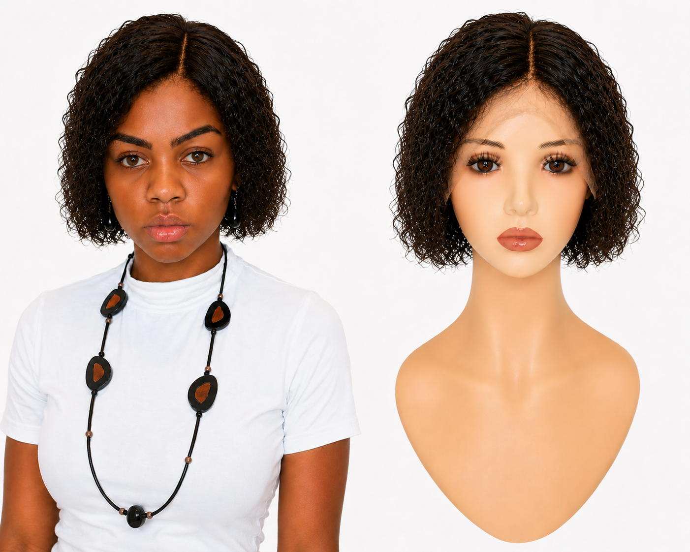 Full lace wig  -  Peruca de cabelo Humano toda em tela fio a fio.