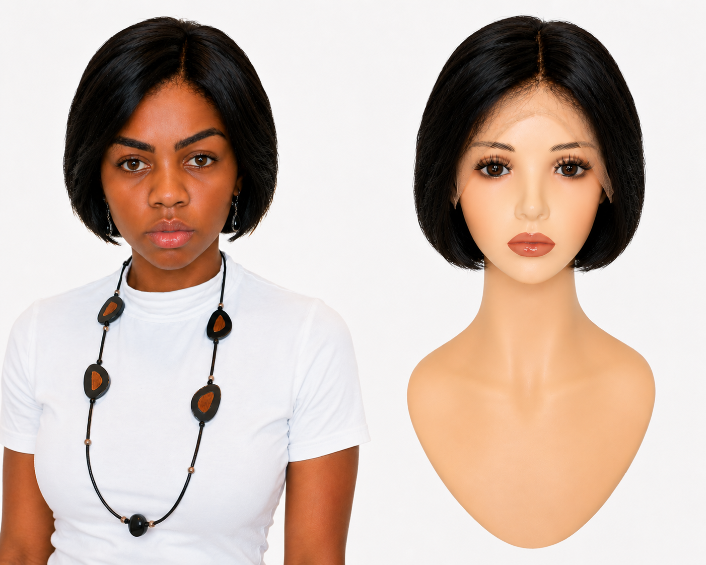 Full lace wig  -  Peruca de cabelo Humano toda em tela fio a fio.