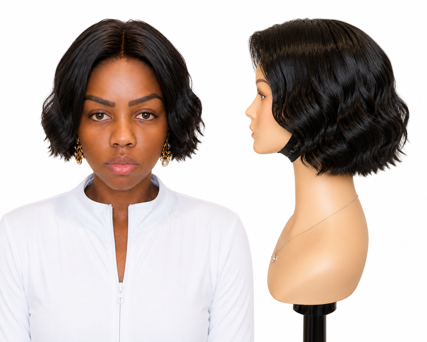 Lace wig HD -  Peruca de cabelo Humano com acabamento de alta definição