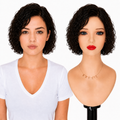 Lace Front -  Peruca com tela frontal de cabelo Humano