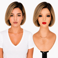 Lace Front -  Peruca com tela frontal de cabelo Humano