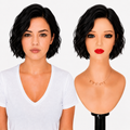 Lace Front -  Peruca com tela frontal de cabelo Humano