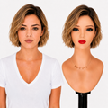 Lace Front -  Peruca com tela frontal de cabelo Humano