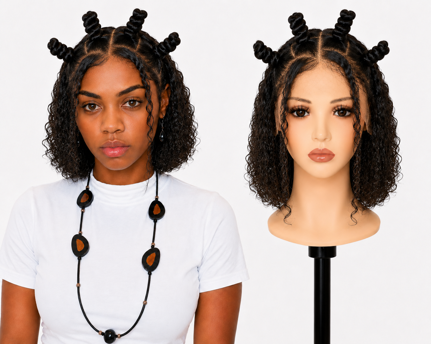 Full lace wig  -  Peruca de cabelo Humano toda em tela fio a fio.
