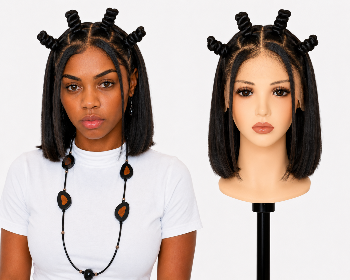 Full lace wig  -  Peruca de cabelo Humano toda em tela fio a fio.
