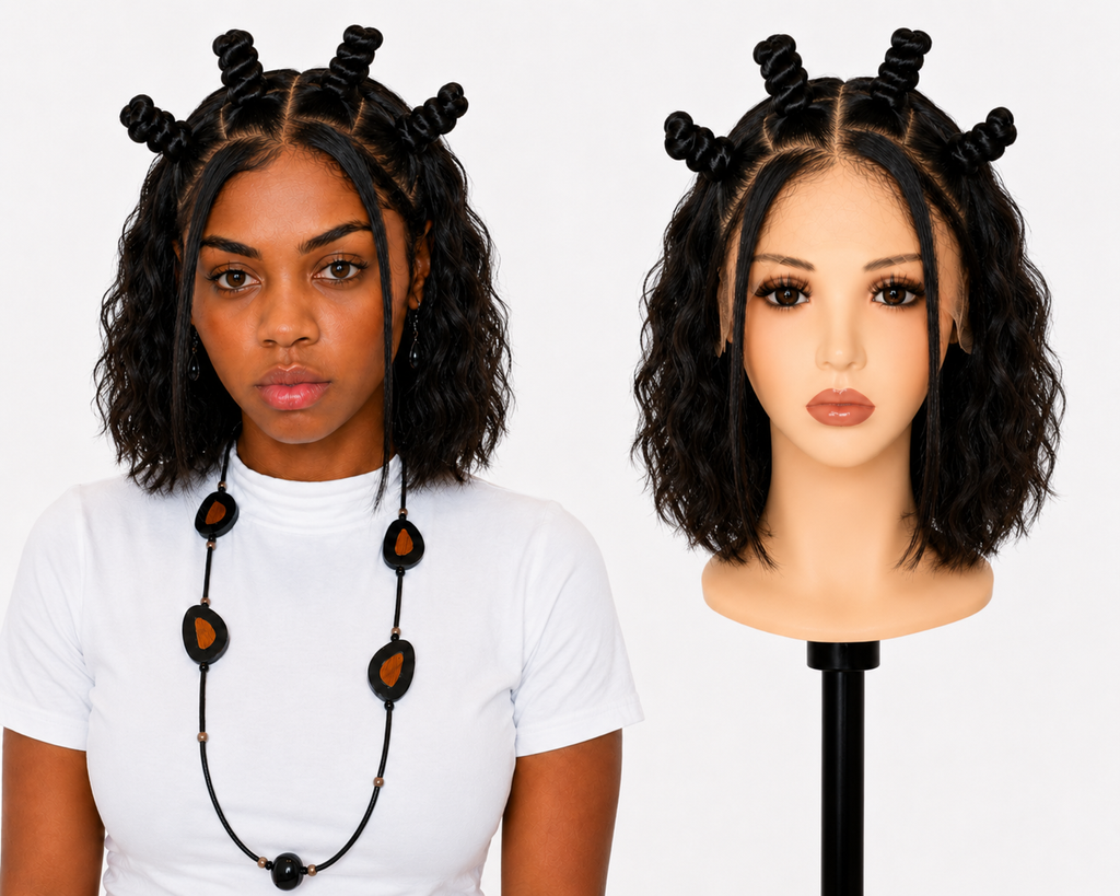 Full lace wig  -  Peruca de cabelo Humano toda em tela fio a fio.
