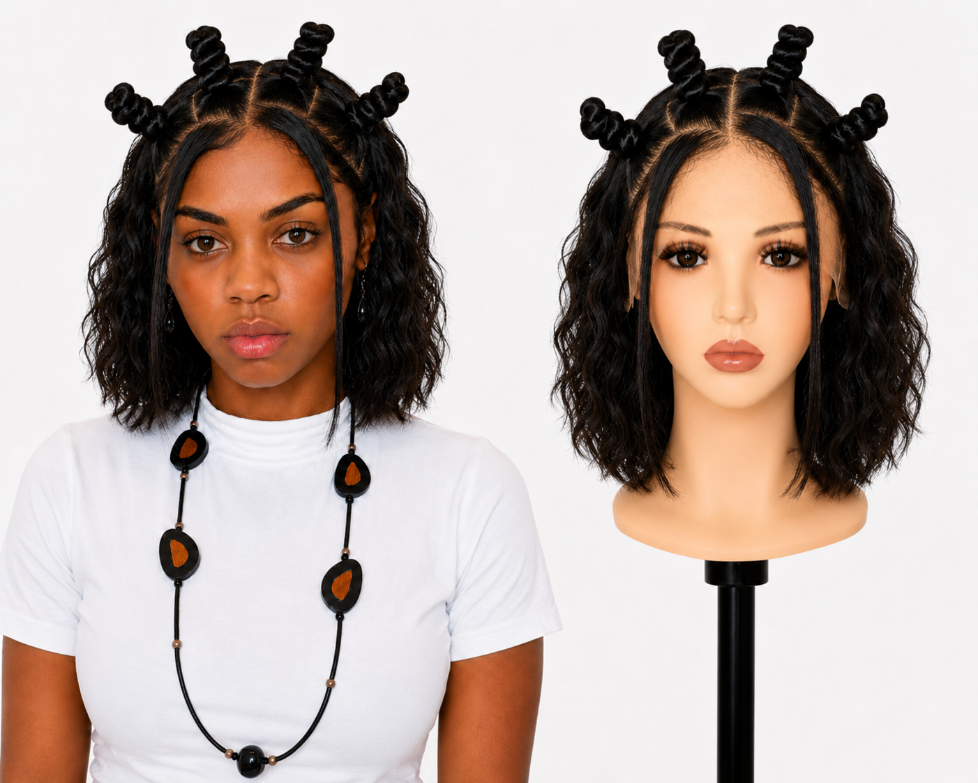Full lace wig  -  Peruca de cabelo Humano toda em tela fio a fio.