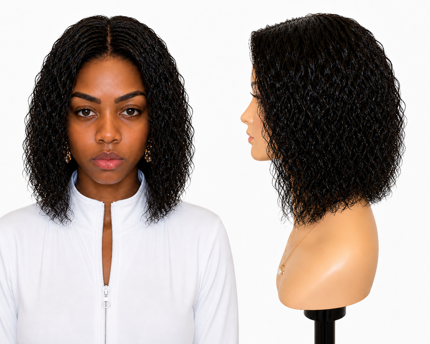 Lace wig HD -  Peruca de cabelo Humano com acabamento de alta definição