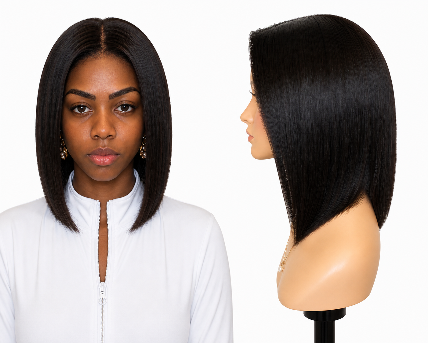Lace wig HD -  Peruca de cabelo Humano com acabamento de alta definição