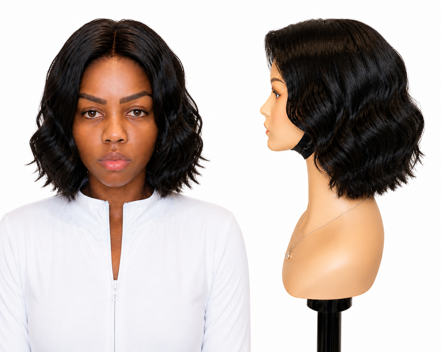 Lace wig HD -  Peruca de cabelo Humano com acabamento de alta definição