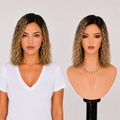 Lace Front -  Peruca com tela frontal de cabelo Humano