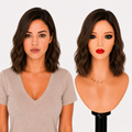Lace Front -  Peruca com tela frontal de cabelo Humano
