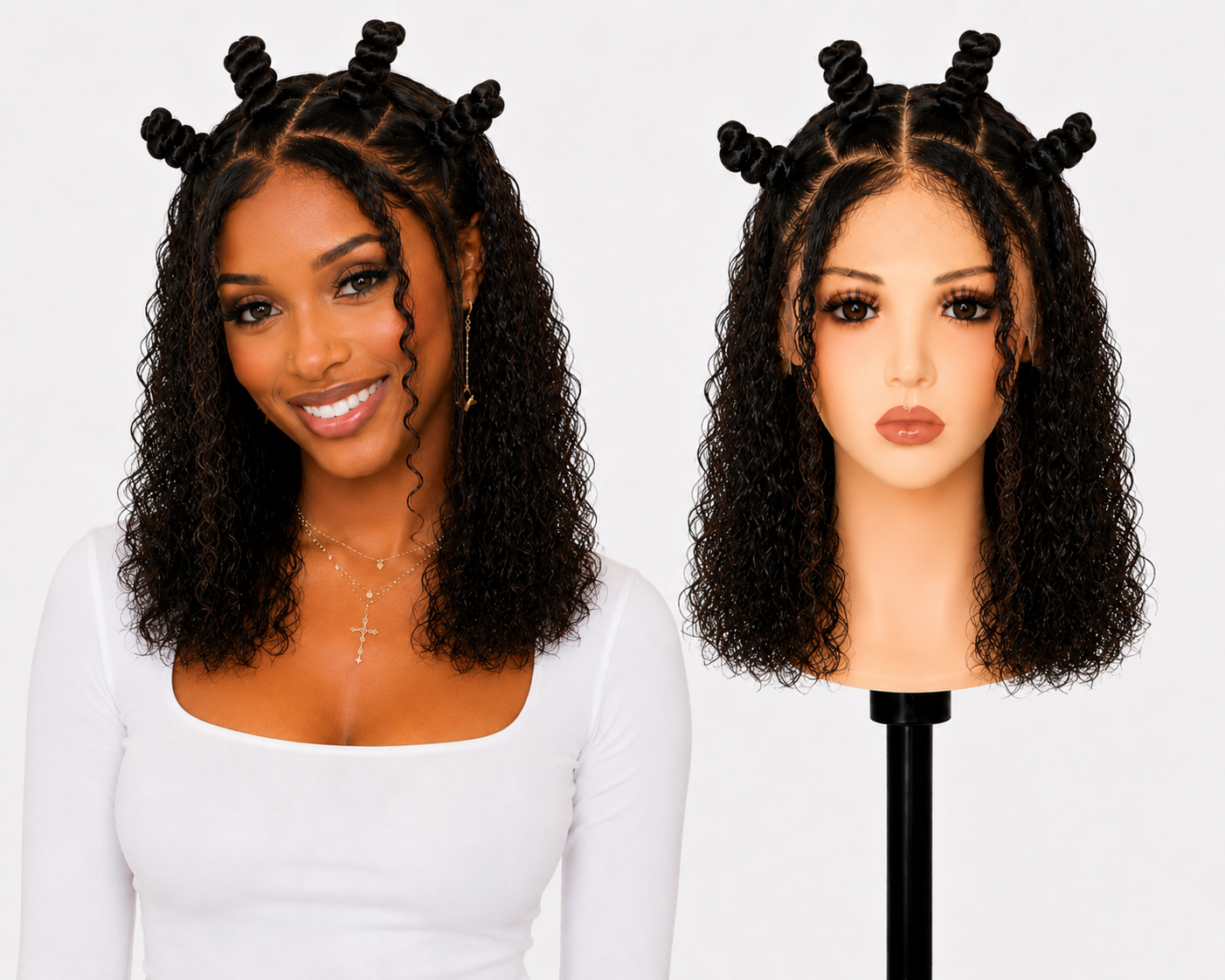 Full lace wig  -  Peruca de cabelo Humano toda em tela fio a fio.