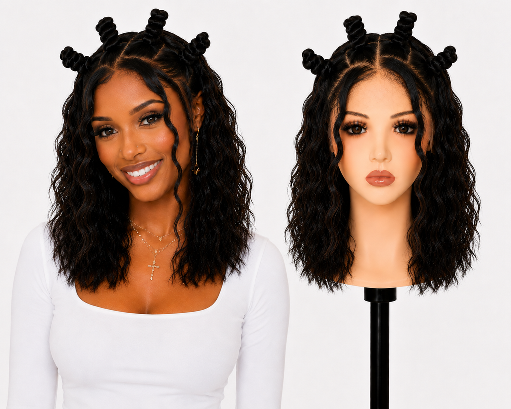 Full lace wig  -  Peruca de cabelo Humano toda em tela fio a fio.