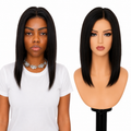 Lace Front -  Peruca com tela frontal de cabelo Humano