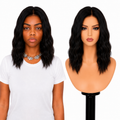 Lace Front -  Peruca com tela frontal de cabelo Humano