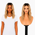 Lace Front -  Peruca com tela frontal de cabelo Humano