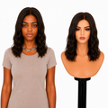 Lace Front -  Peruca com tela frontal de cabelo Humano