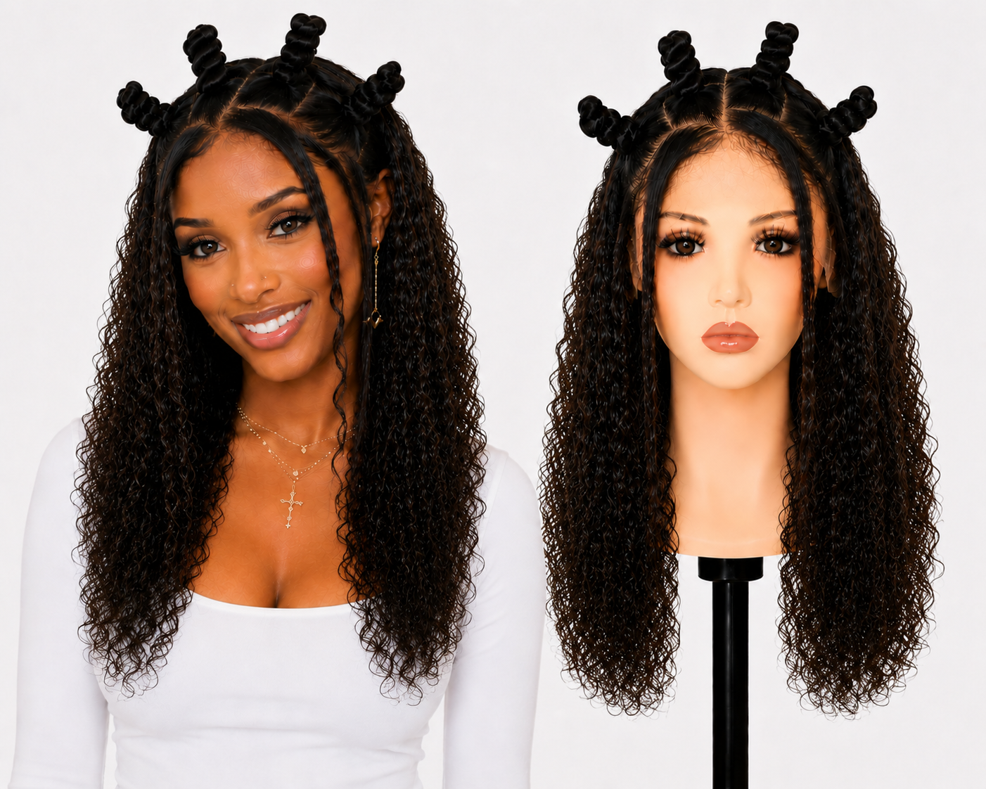 Full lace wig  -  Peruca de cabelo Humano toda em tela fio a fio.