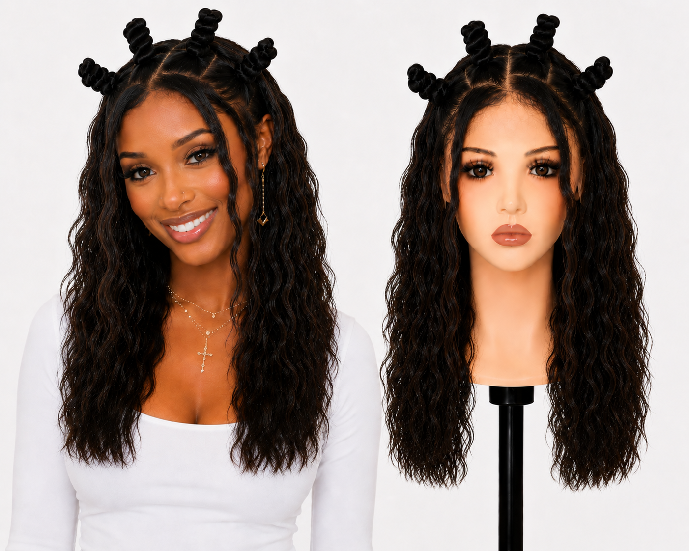 Full lace wig  -  Peruca de cabelo Humano toda em tela fio a fio.