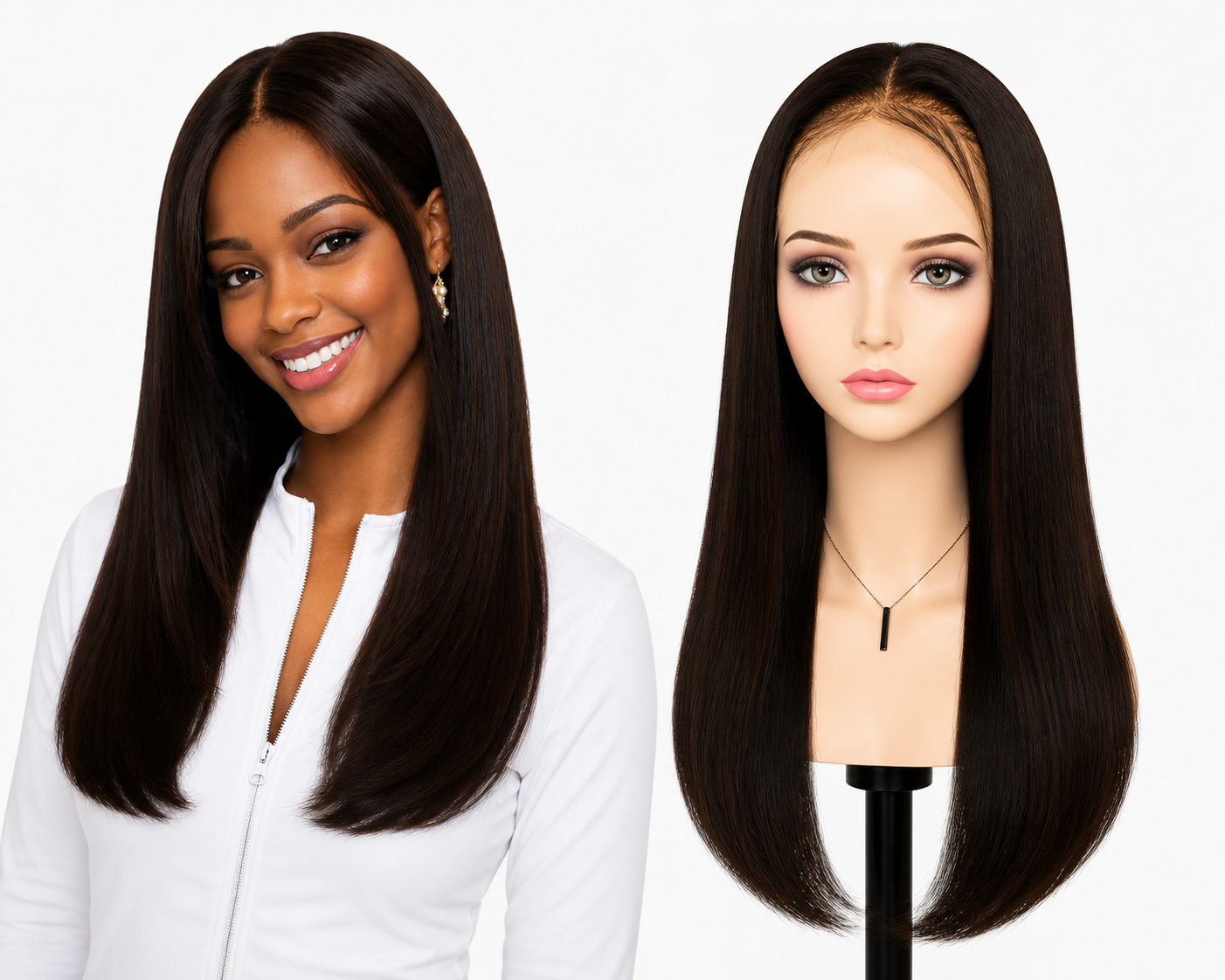 Lace wig HD -  Peruca de cabelo Humano com acabamento de alta definição