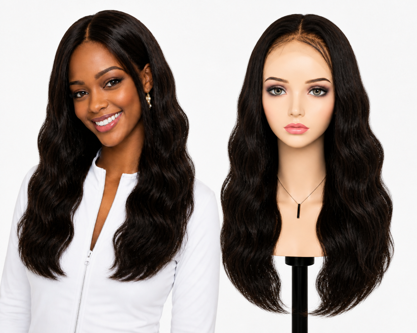 Lace wig HD -  Peruca de cabelo Humano com acabamento de alta definição