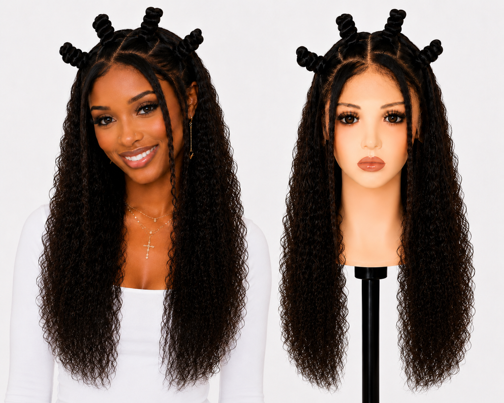 Full lace wig  -  Peruca de cabelo Humano toda em tela fio a fio.