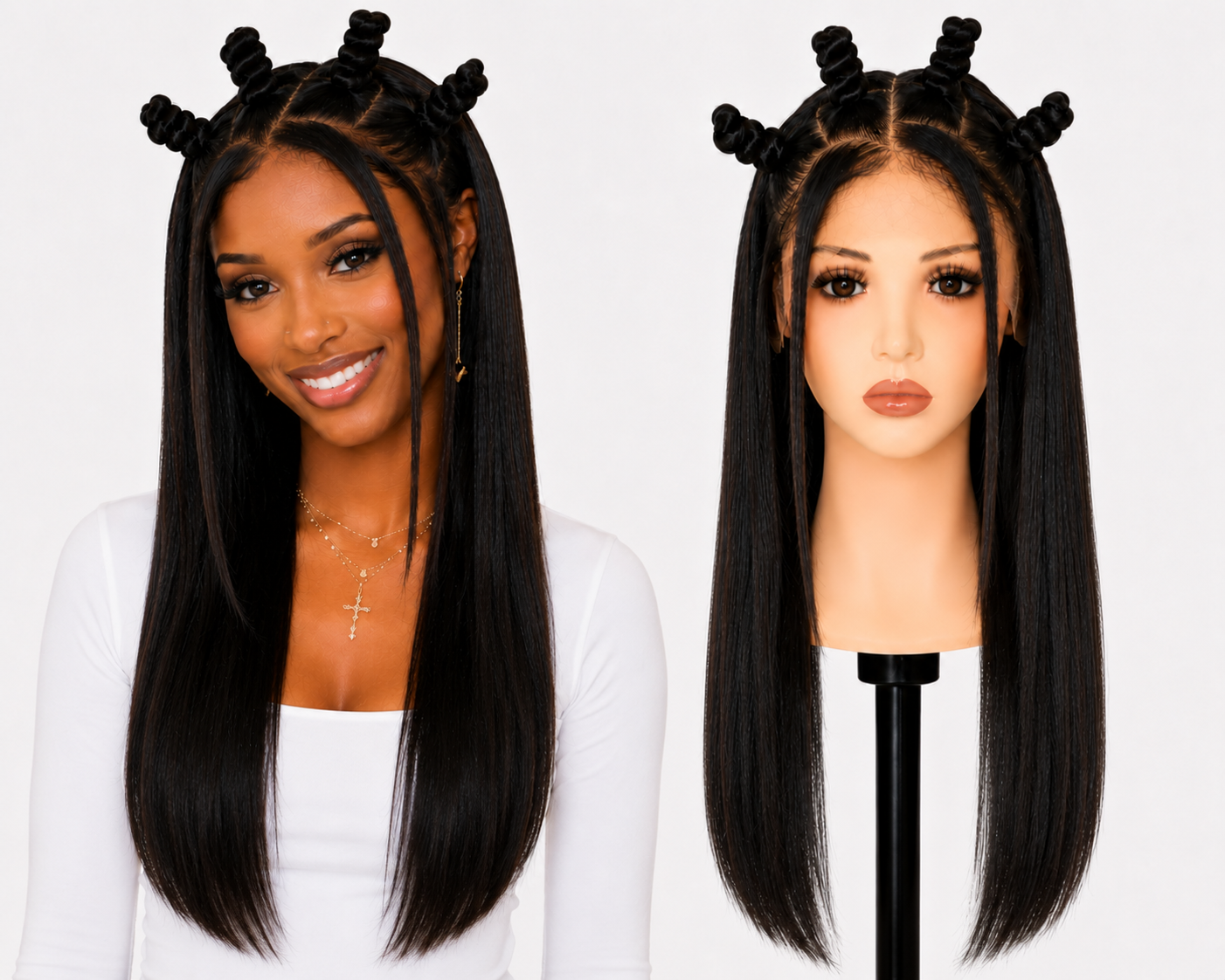 Full lace wig  -  Peruca de cabelo Humano toda em tela fio a fio.