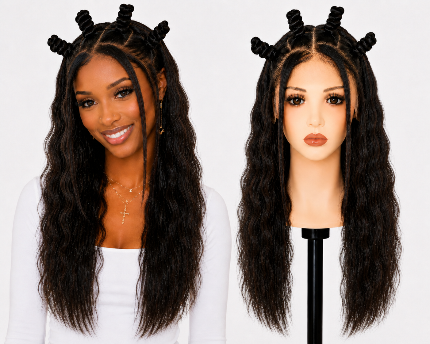 Full lace wig  -  Peruca de cabelo Humano toda em tela fio a fio.