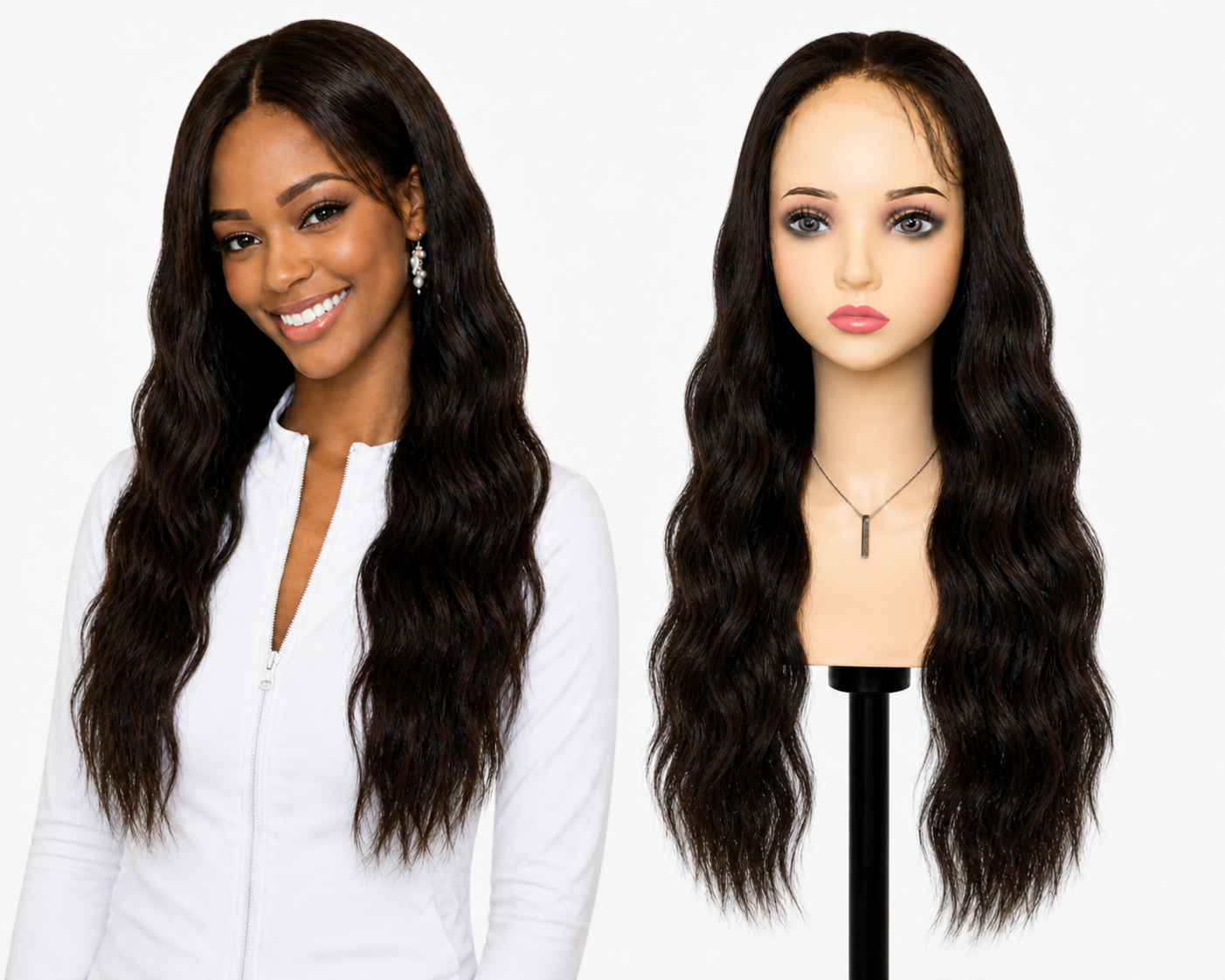 Lace wig HD -  Peruca de cabelo Humano com acabamento de alta definição