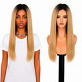 Lace Front -  Peruca com tela frontal de cabelo Humano