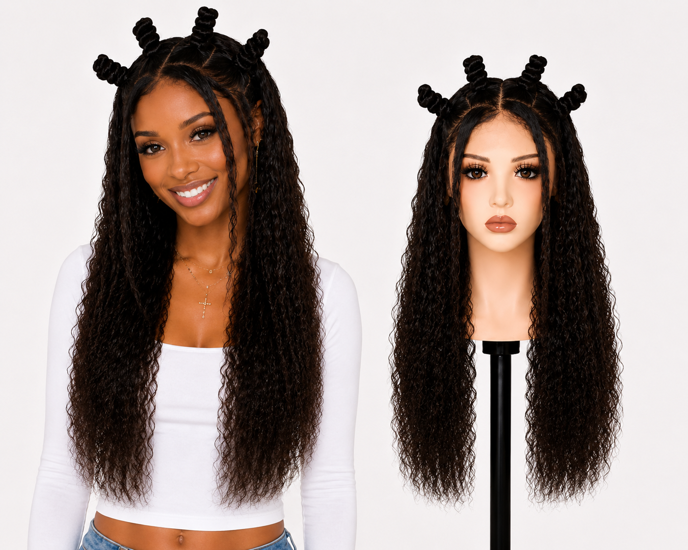 Full lace wig  -  Peruca de cabelo Humano toda em tela fio a fio.