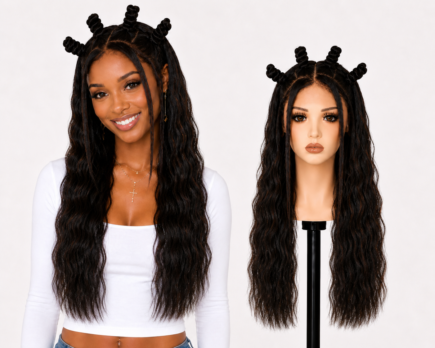 Full lace wig  -  Peruca de cabelo Humano toda em tela fio a fio.