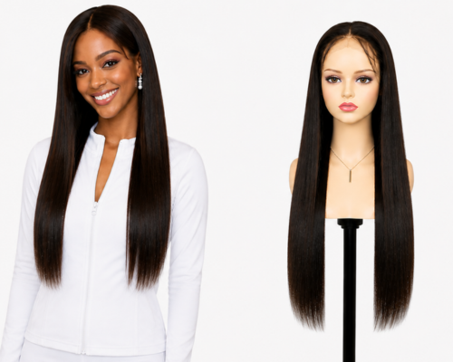 Lace wig HD -  Peruca de cabelo Humano com acabamento de alta definição