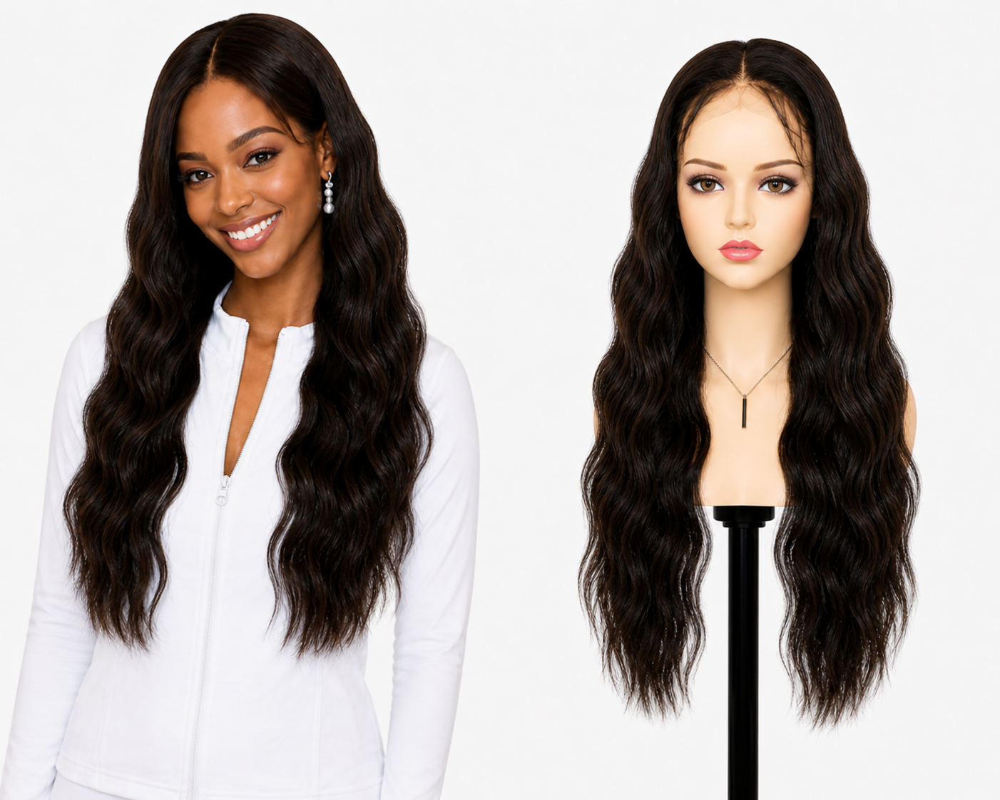 Lace wig HD -  Peruca de cabelo Humano com acabamento de alta definição
