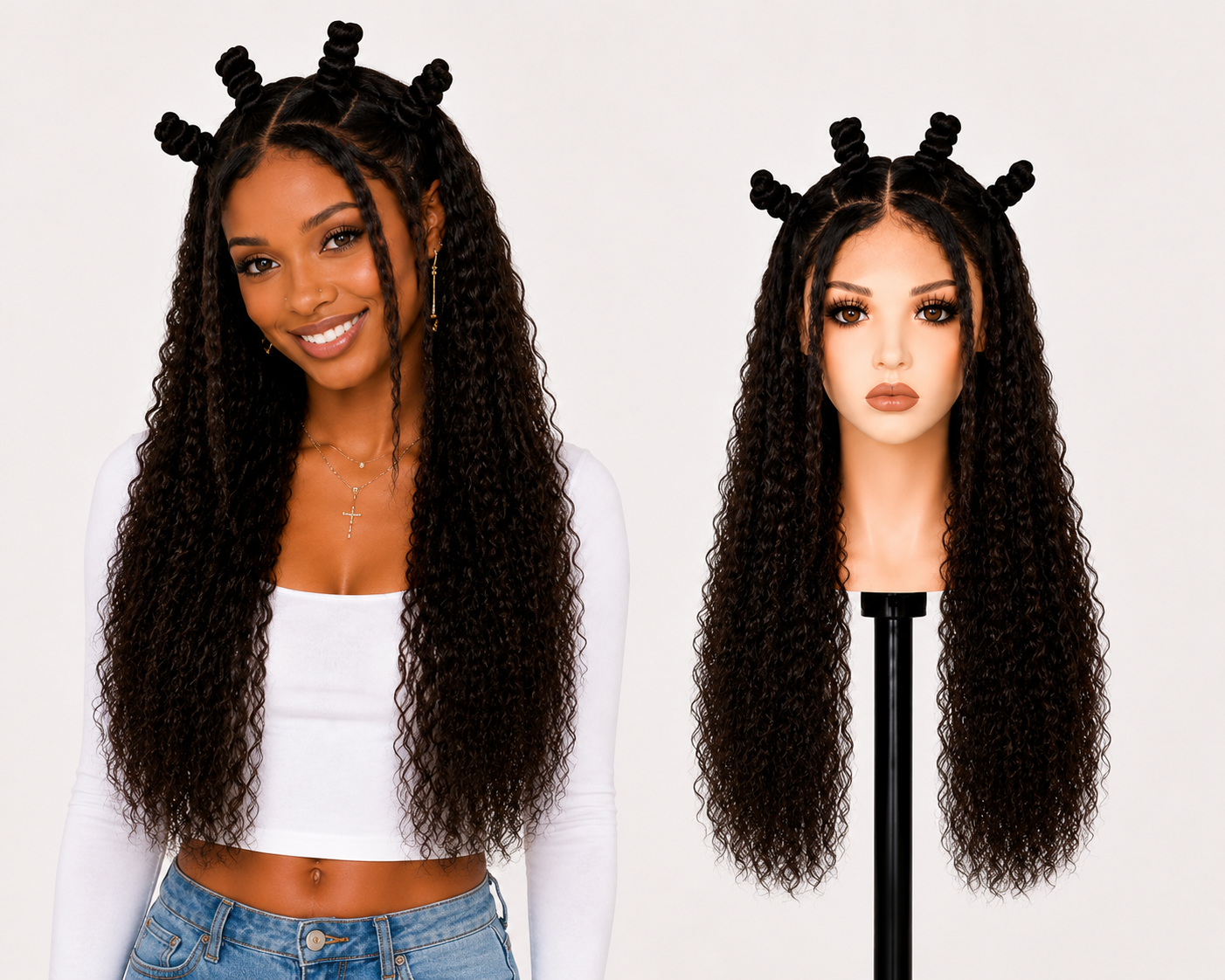 Full lace wig  -  Peruca de cabelo Humano toda em tela fio a fio.