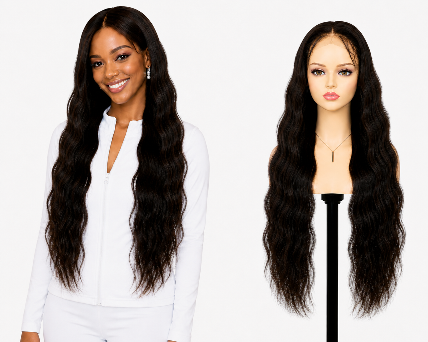 Lace wig HD -  Peruca de cabelo Humano com acabamento de alta definição