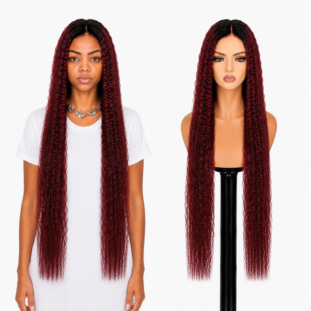 Lace Front -  Peruca com tela frontal de cabelo Humano
