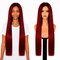 Lace Front -  Peruca com tela frontal de cabelo Humano